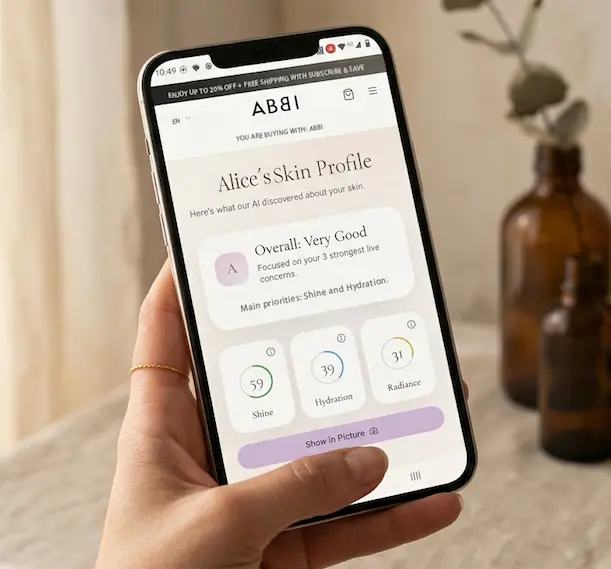Skin analysis on a phone